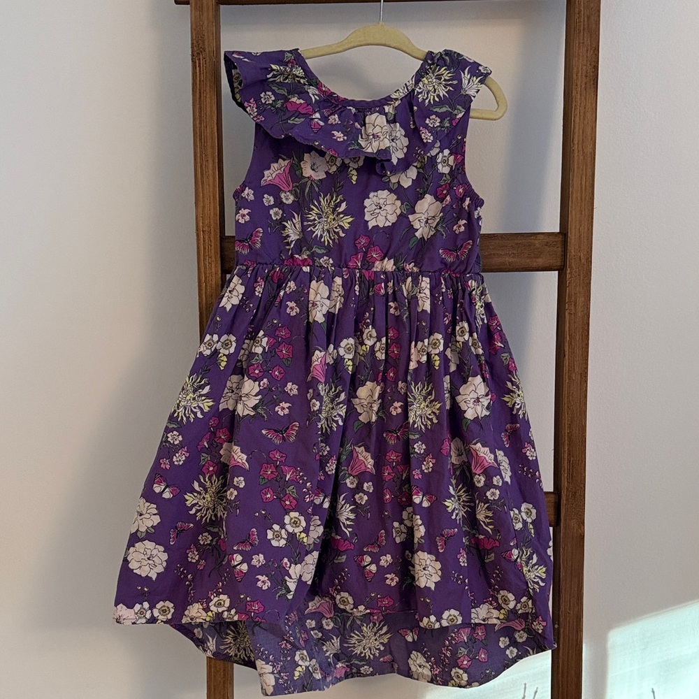 Tea collection Floral Purple Kids Dress size 6